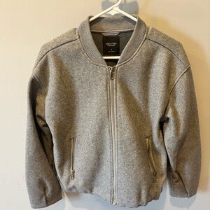 Simply Vera Vera Wang Gray Bomber Jacket
